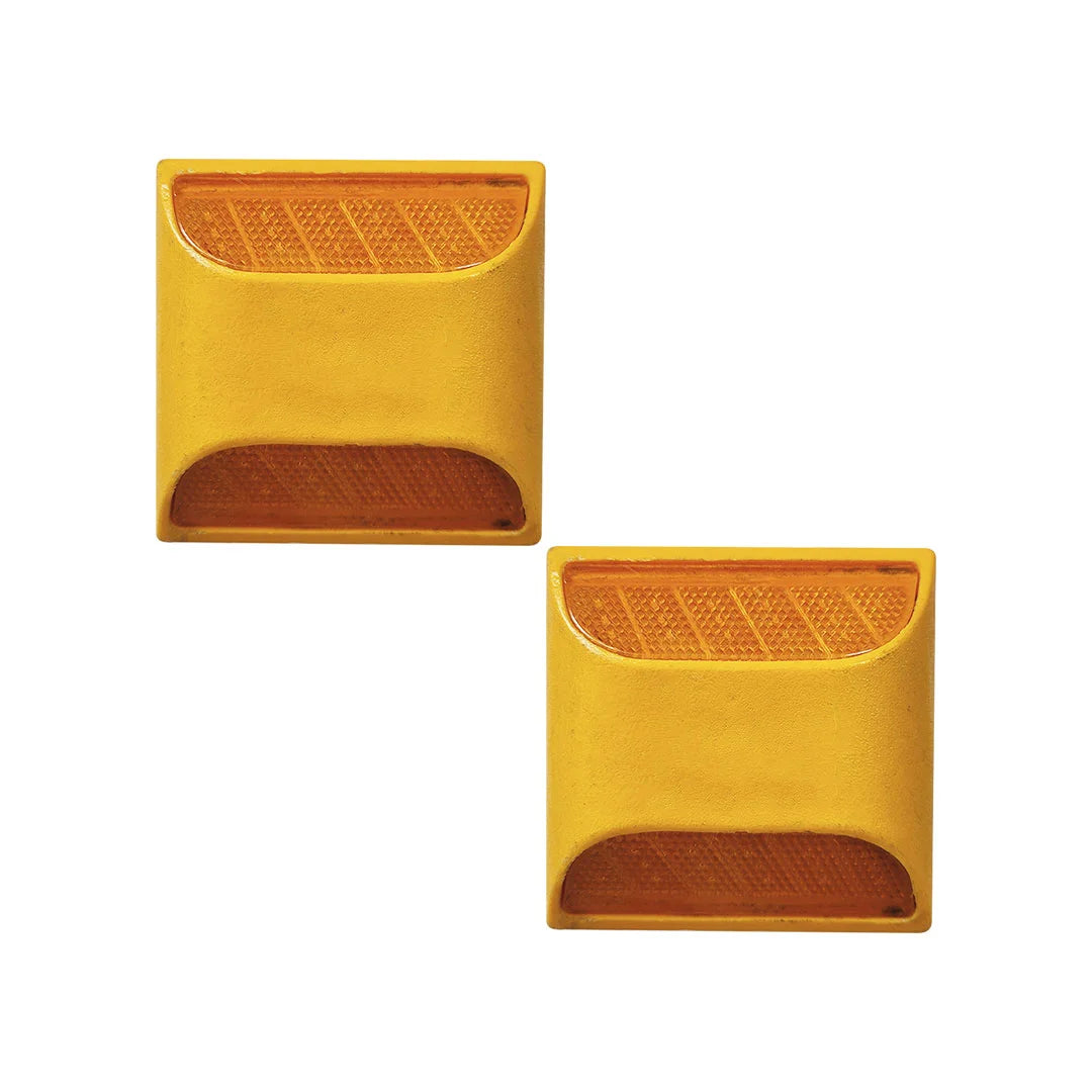 Reflective Road Stud With Two Shanks-4Inch-Pack of 2