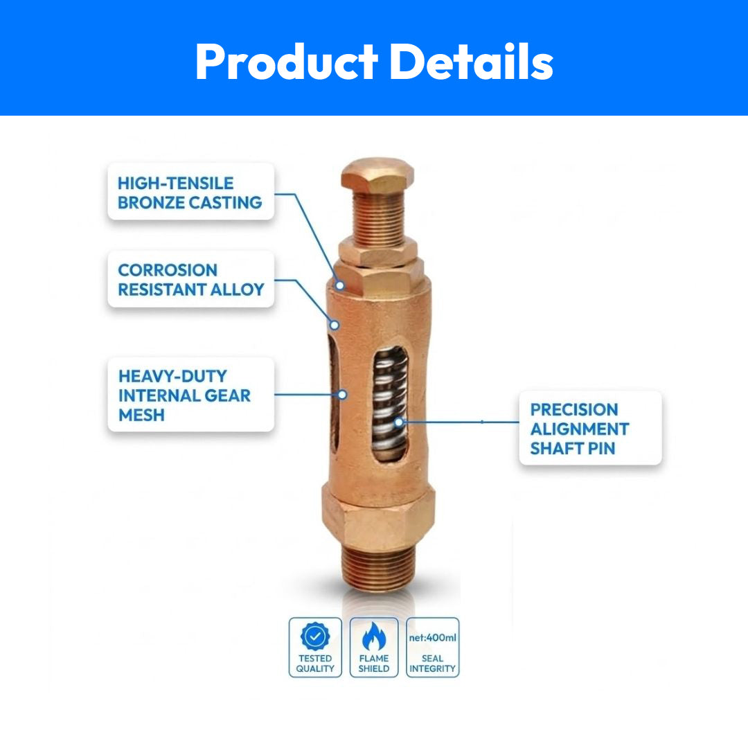 Bronze Spring Angle Relief Safety Valve-1Inch