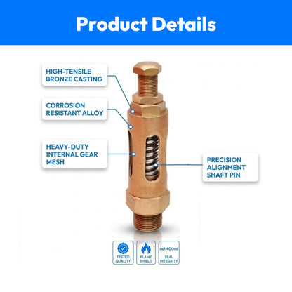Bronze Spring Angle Relief Safety Valve-1Inch