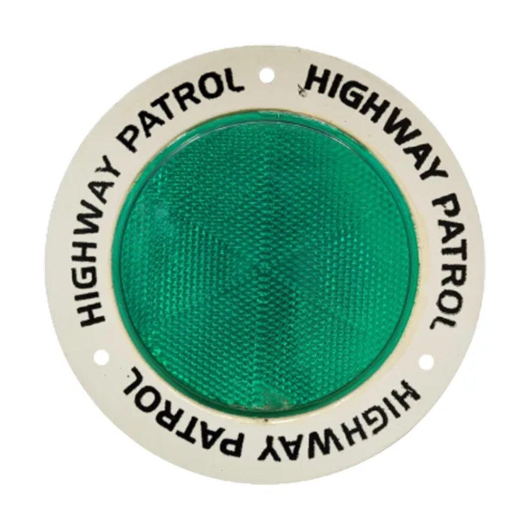 Round Green Warning Reflectors