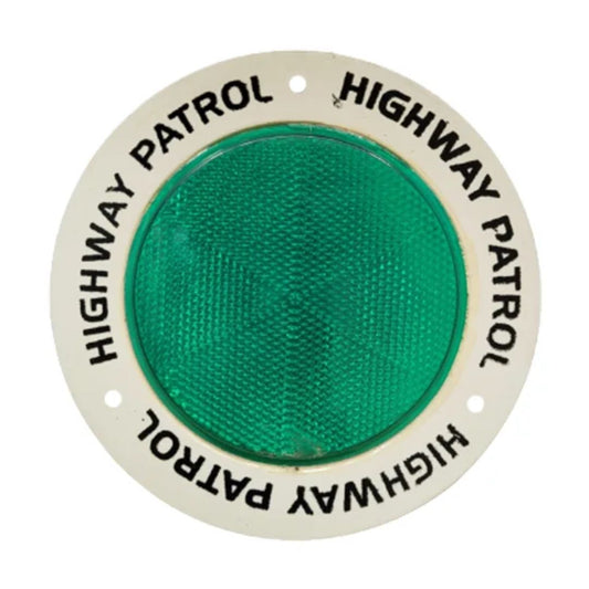 Round Green Warning Reflectors