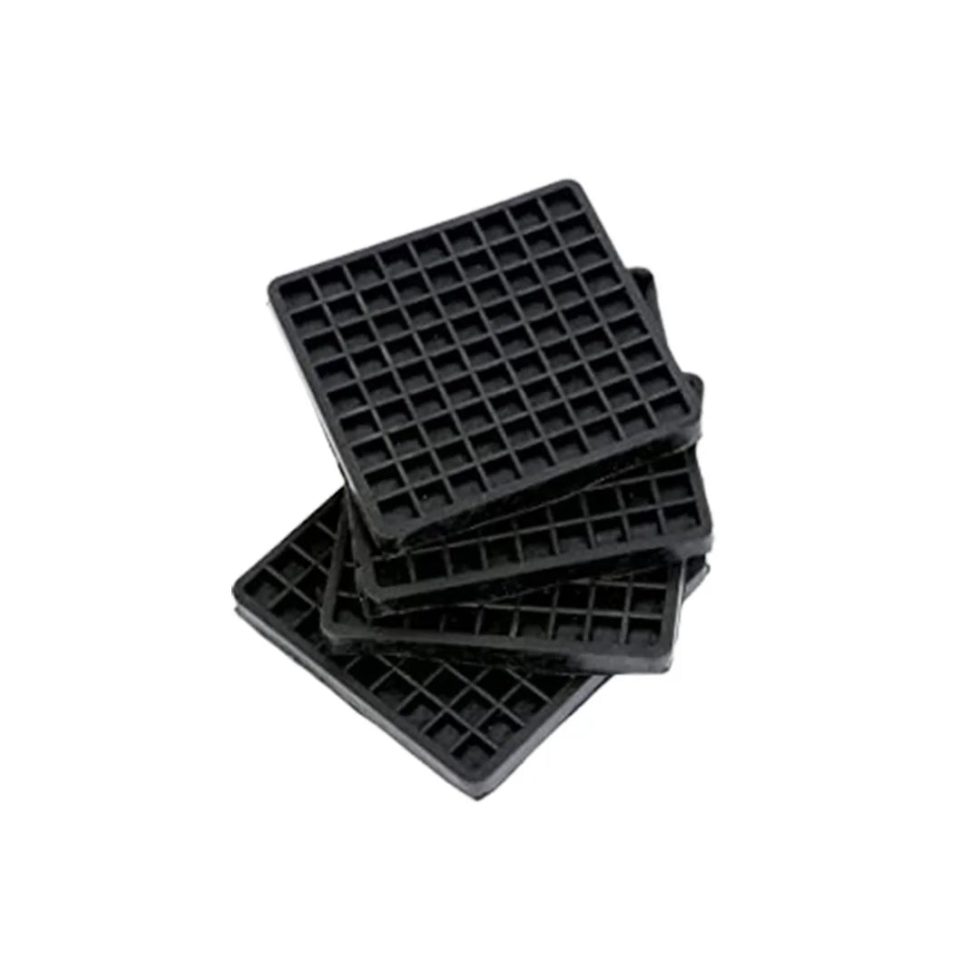 Rubber Anti Vibration Pads Non-Skid Protector Mat 6x6x1 Inch -Pack of 4
