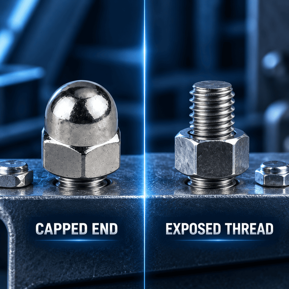 S.S Dome Nut Cap Nut 3x8 (Set of 10pcs)