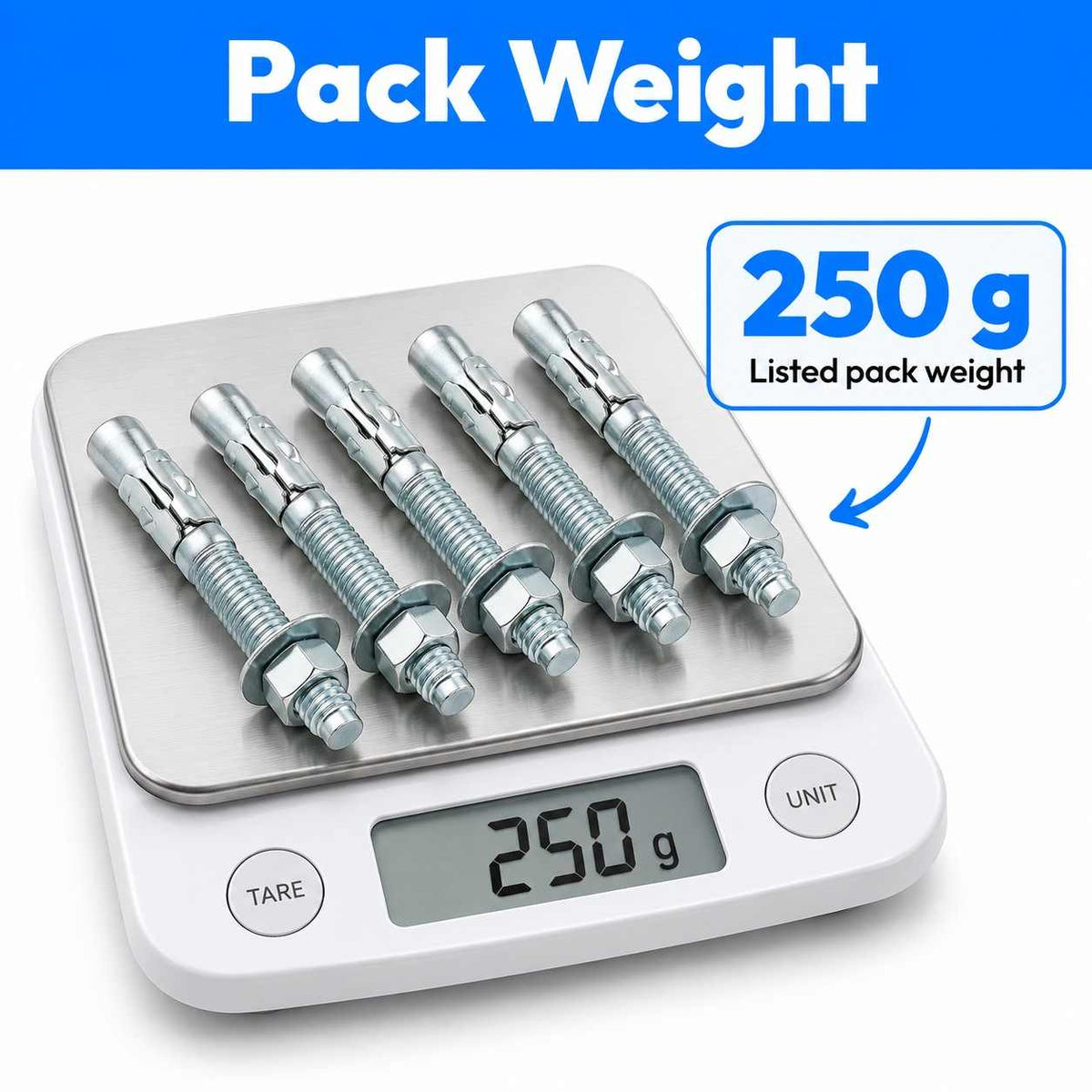 SS Anchor Fasteners-8mm(Pack of 5pcs)