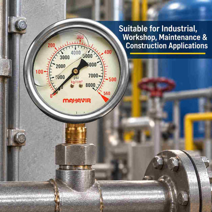 Implemental SS Glycerin Filled Pressure Gauge - 1