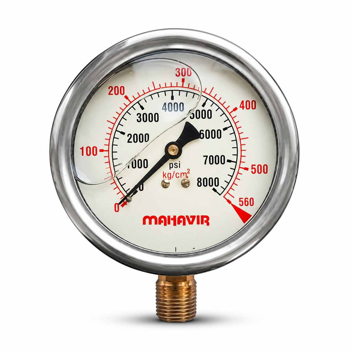 SS Glycerin Filled Pressure Gauge