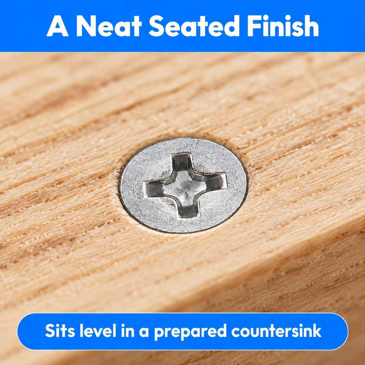 SS Self Tapping Screws-Flat CSK Philips Head-10X100mm/4"