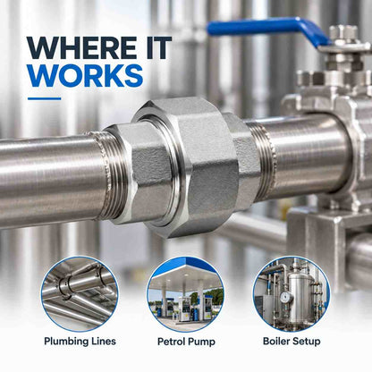 Implemental SS Union Pipe Fitting - 1