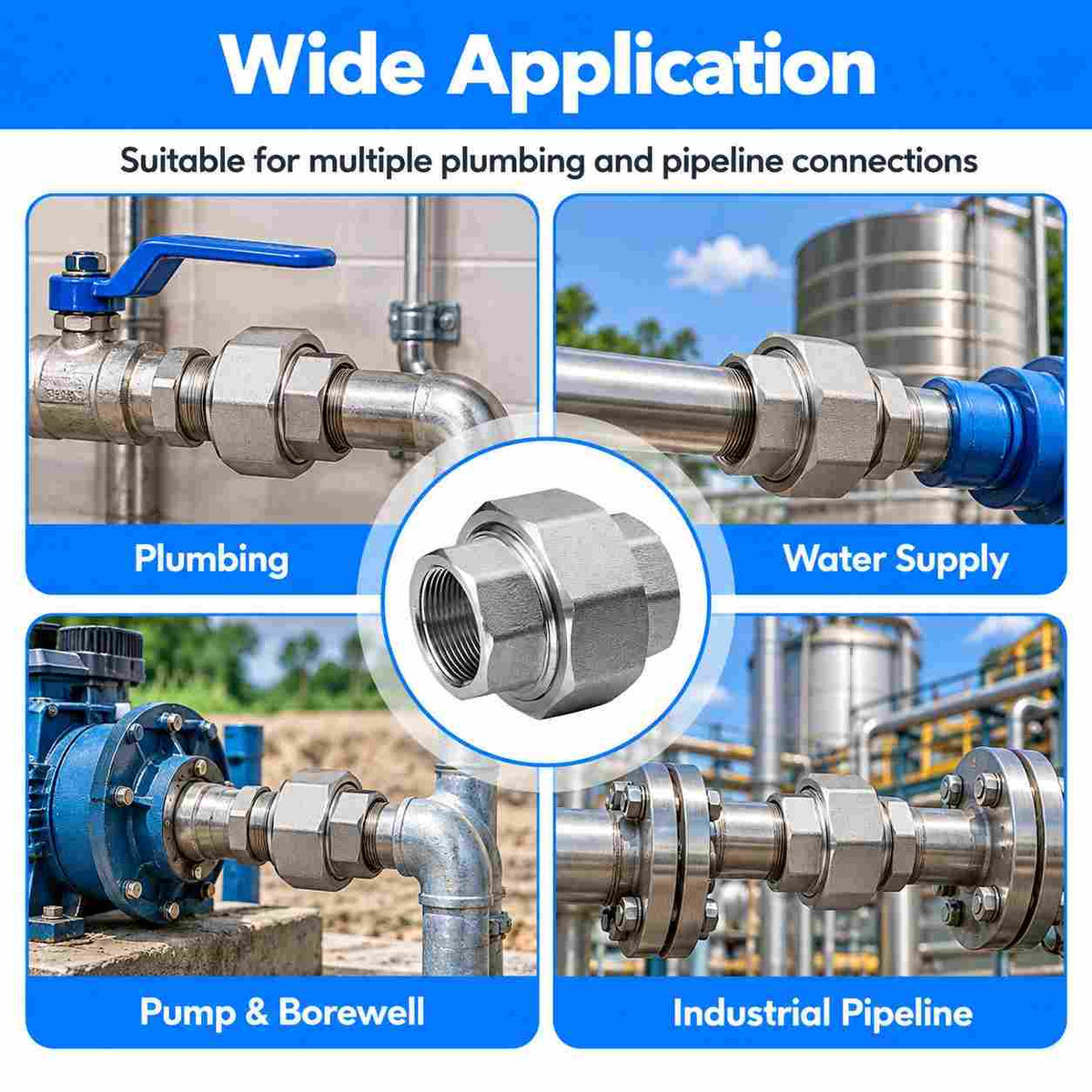 SS Union Pipe Fitting
