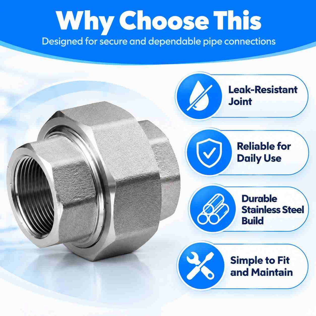 SS Union Pipe Fitting