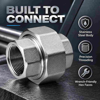 Implemental SS Union Pipe Fitting - 1