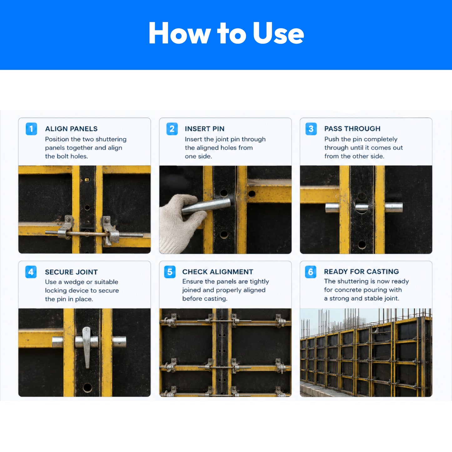 Shuttering Joint Pin (Set of 5)
