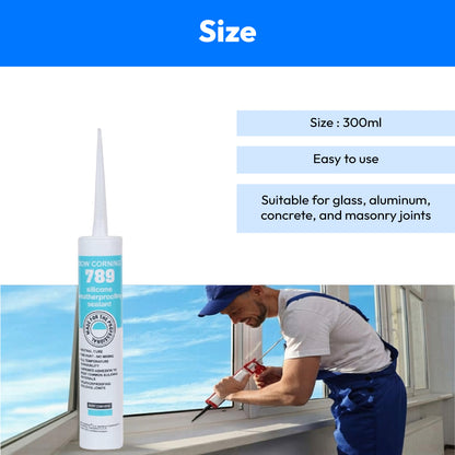 Dowsil 789 Clear Weatherproofing Silicone Sealant (300ml)