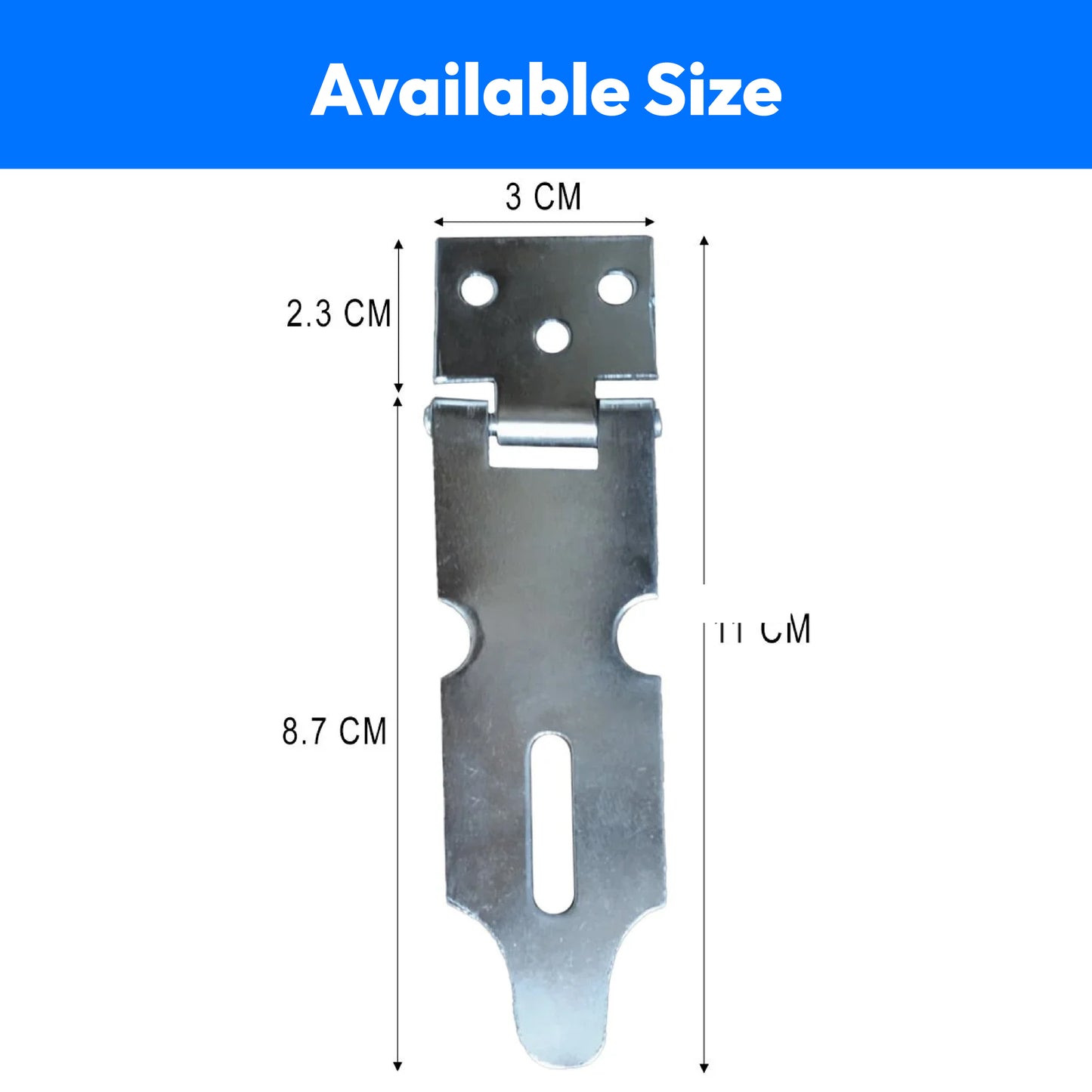 Stainless Steel Gate Lock Door Safety 4 INCH (Set of 3)