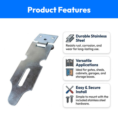 Stainless Steel Gate Lock Door Safety 4 INCH (Set of 3)
