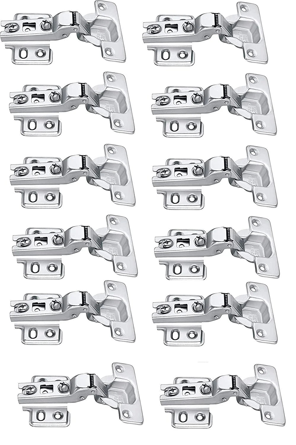 Steel Auto Close Slide On Concealed Hinges Pack of 6(Daddu Kabja)