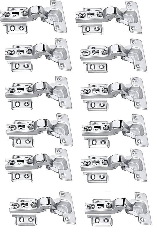 Steel Auto Close Slide On Concealed Hinges Pack of 6(Daddu Kabja)