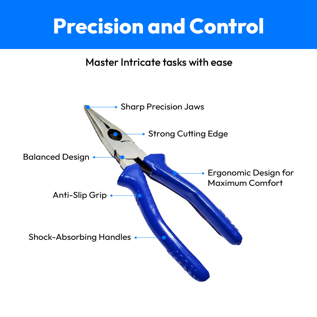 Venus Steel Long Nose Plier-6 INCH (150mm)
