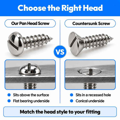 Steel Screw Pan Head Self Tapping Screw-8MM