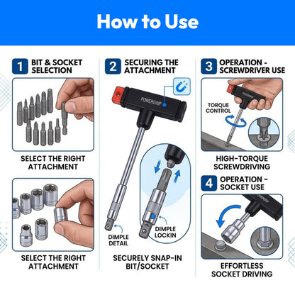 T-Bar Socket & Bit Set-22 PCS