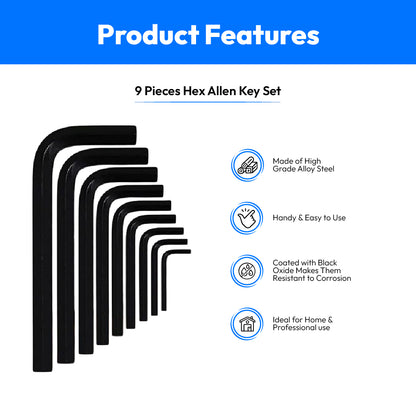 Taparia Allen Key Set-1/10-3/8 INCH