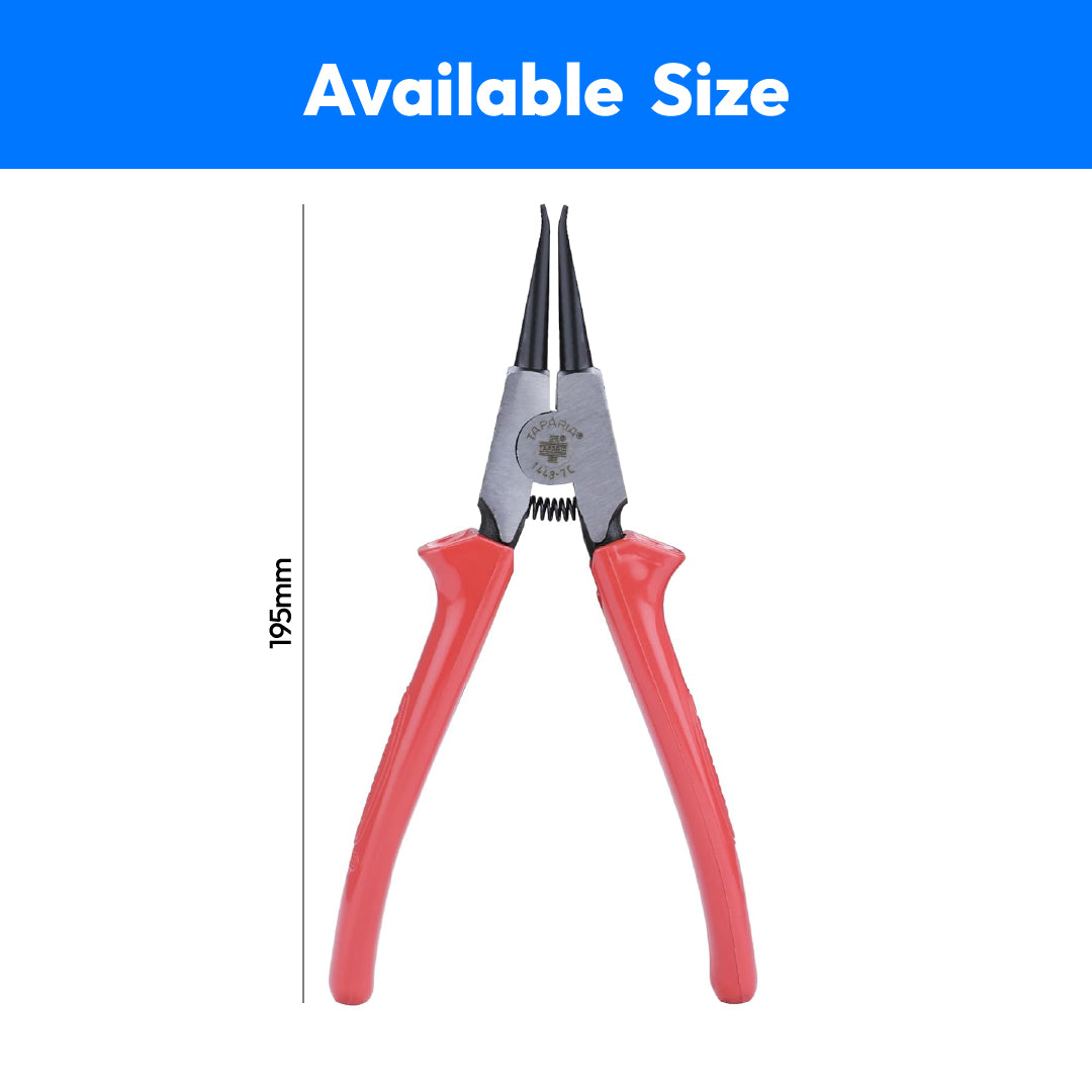 Taparia External Circlip Pliers Straight Nose-1443-7c-195mm (Plas)