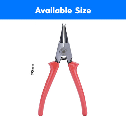 Taparia External Circlip Pliers Straight Nose-1443-7c-195mm (Plas)