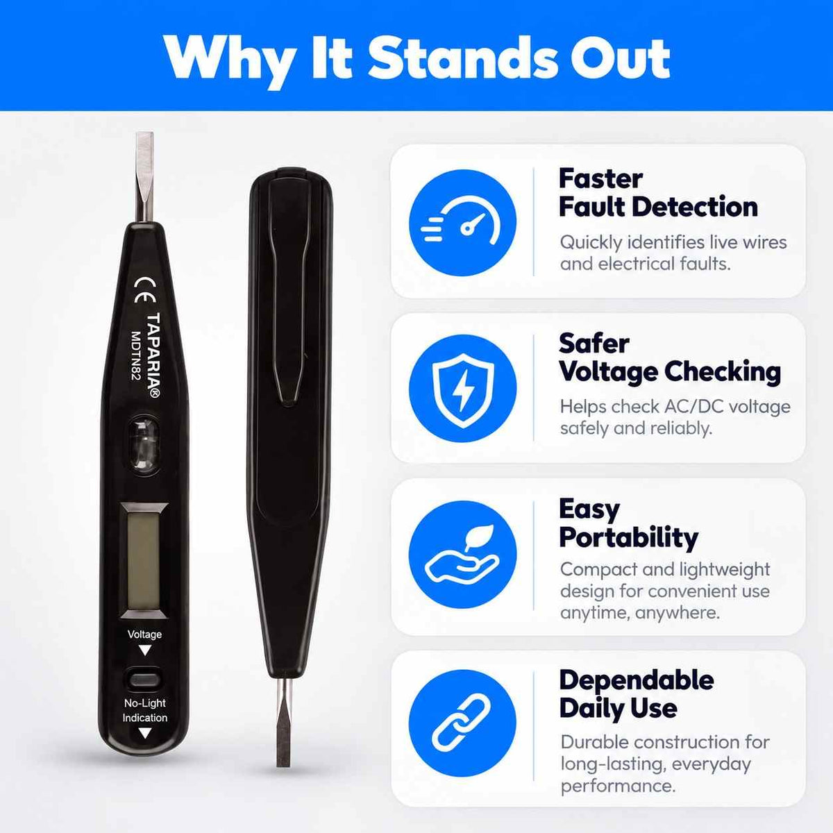 Taparia Plastic Digital Tester MDTN82