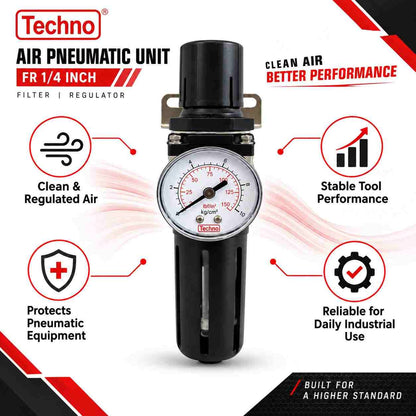 Techno Air Pneumatic Unit FR 1/4 Inch