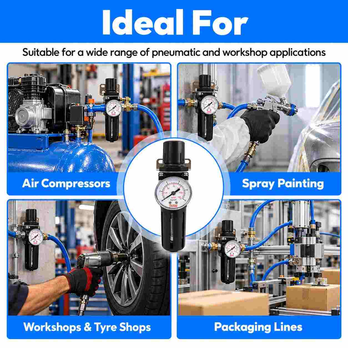 Techno Air Pneumatic Unit FR 1/4 Inch