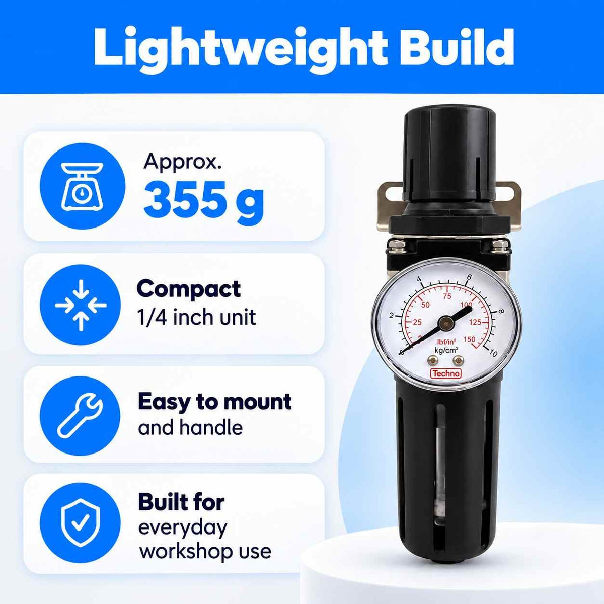 Techno Air Pneumatic Unit FR 1/4 Inch