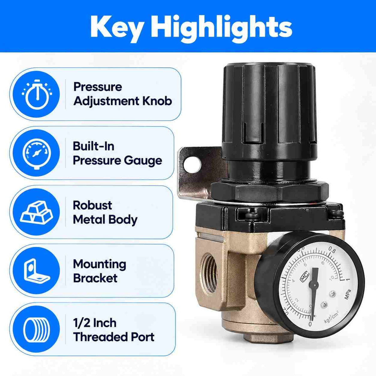 Techno Air Regulator 1/2 AR4000-04