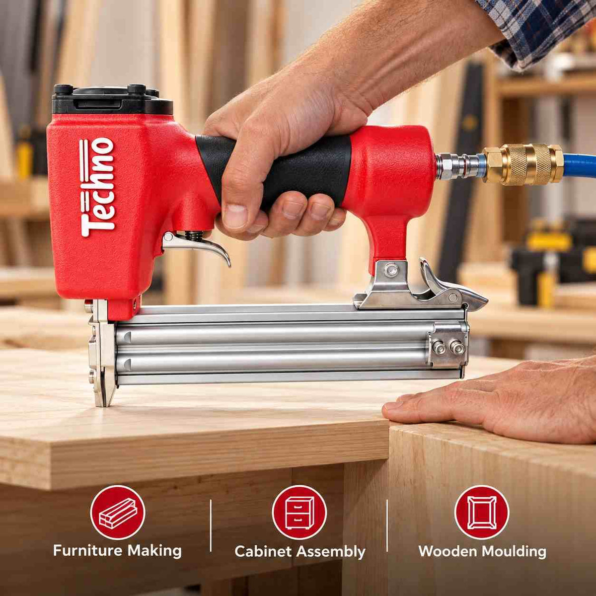 Implemental Techno Brad Nailer Pneumatic Air Nailer - 1