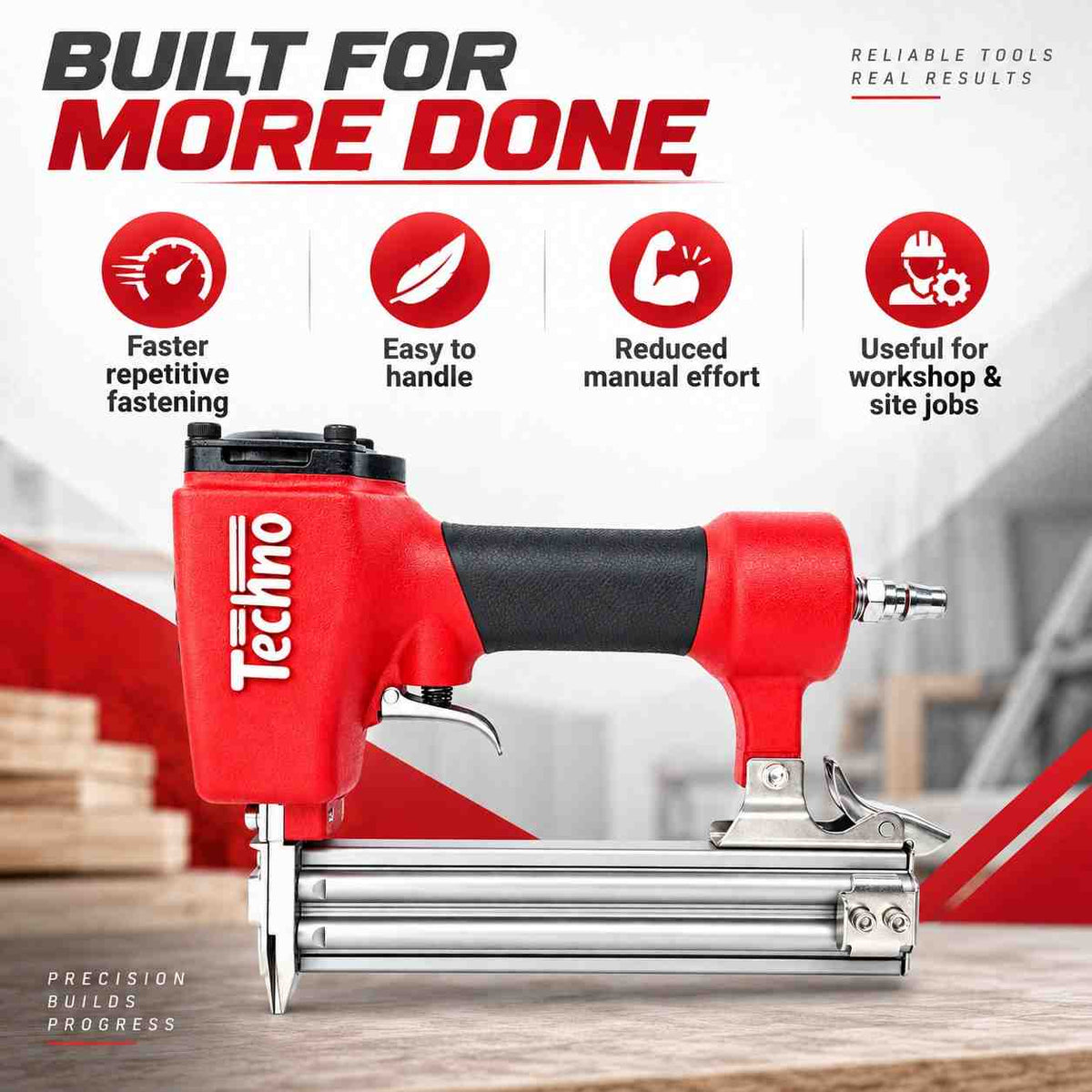 Implemental Techno Brad Nailer Pneumatic Air Nailer - 1