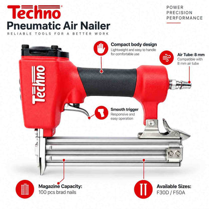Implemental Techno Brad Nailer Pneumatic Air Nailer - 1