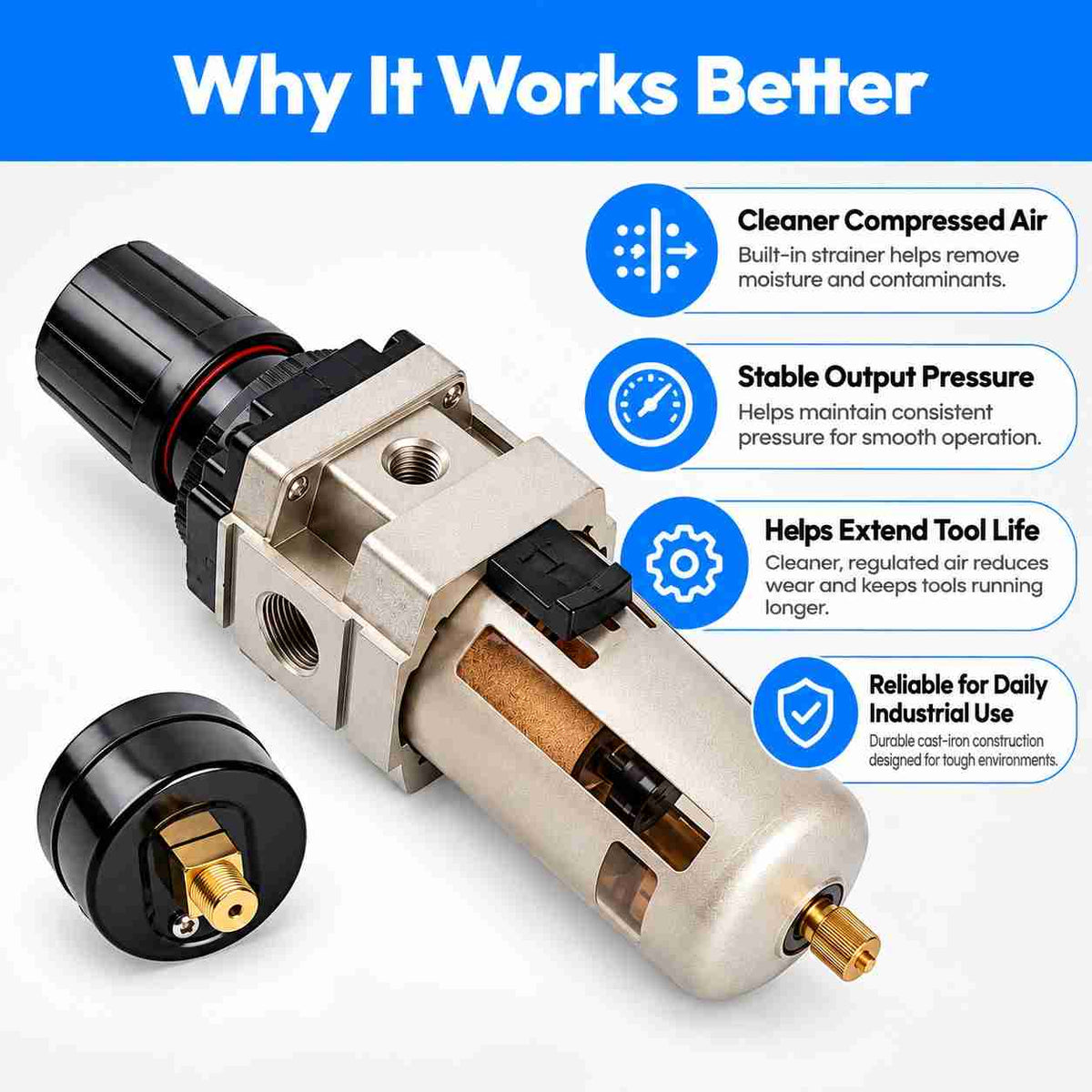 Techno FR 1/2 AW4000-04 Filter Regulator
