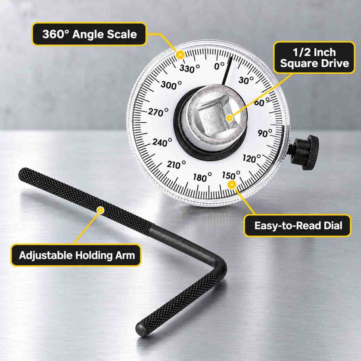 Implemental Torque Angular Gauge with Wrench-1/2Inch - 1