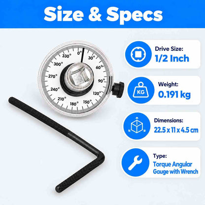 Torque Angular Gauge with Wrench-1/2Inch