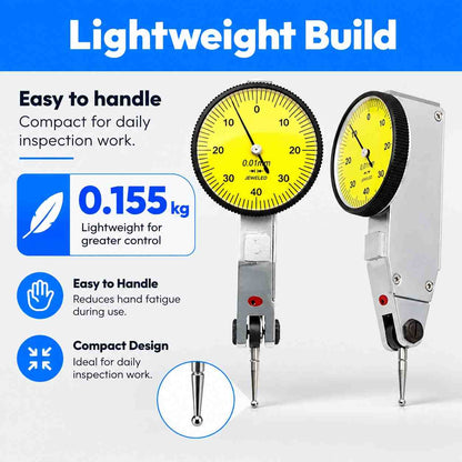 Trusize 0-0.8mm Dial Test indicator dial gauge-0.01MM