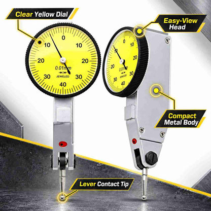 Implemental Trusize 0-0.8mm Dial Test indicator dial gauge-0.01MM - 1