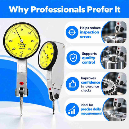 Trusize 0-0.8mm Dial Test indicator dial gauge-0.01MM