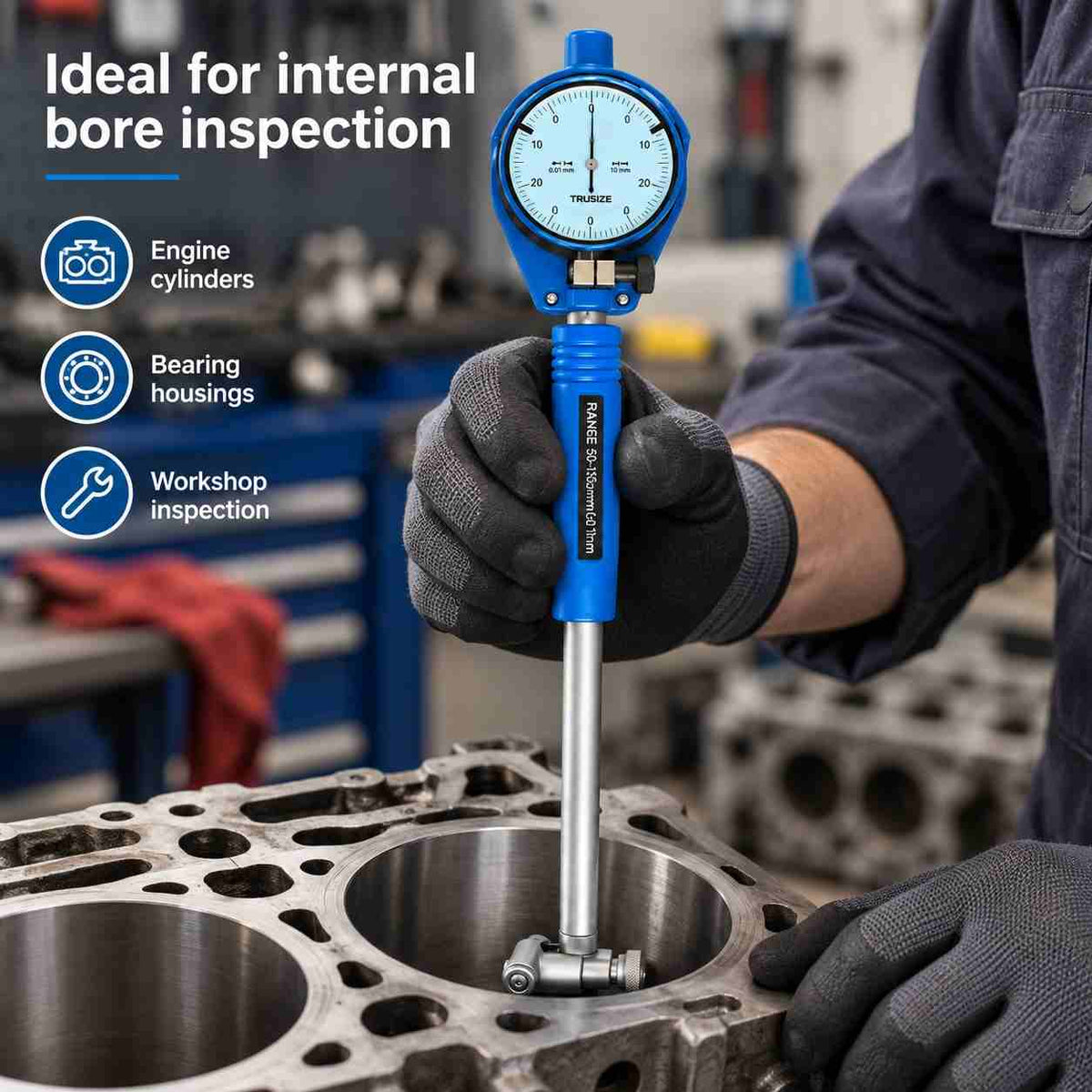Trusize Dial Bore Gauge-35-60MM-0.01MM