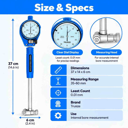 Trusize Dial Bore Gauge-35-60MM-0.01MM