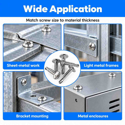 Truss Head Self Drilling Screw-200Pcs