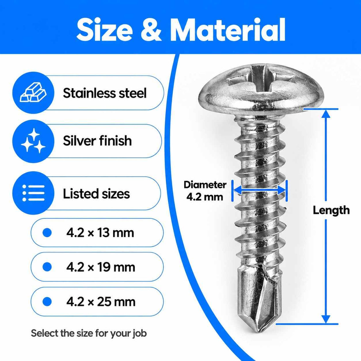 Truss Head Self Drilling Screw-200Pcs
