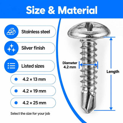 Truss Head Self Drilling Screw-200Pcs