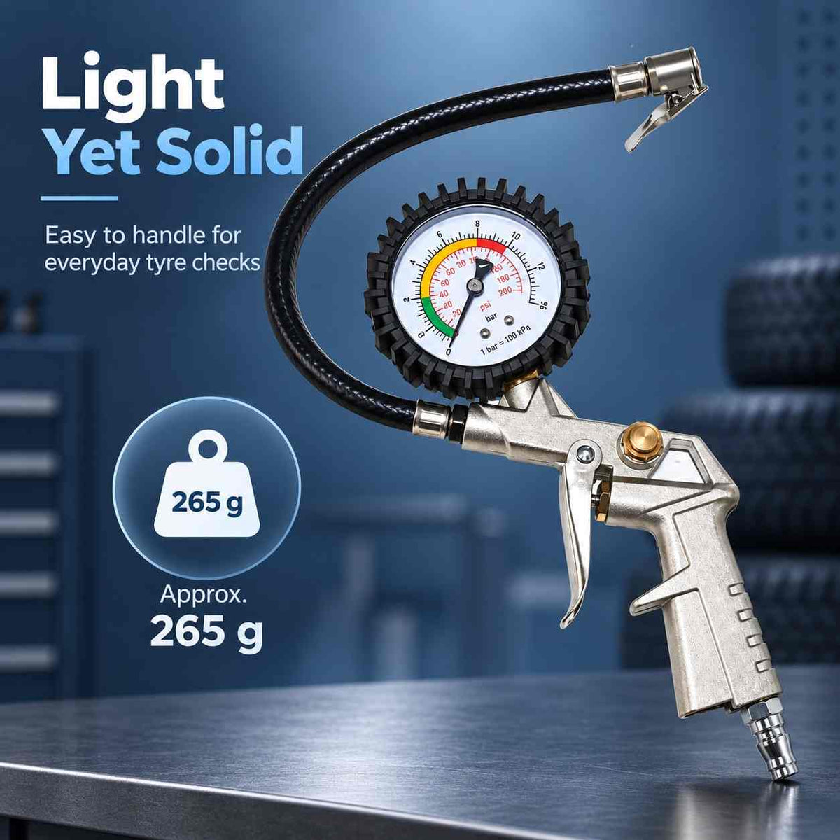 Tyre Inflator And Gauge Kit-25/D