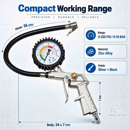 Tyre Inflator And Gauge Kit-25/D