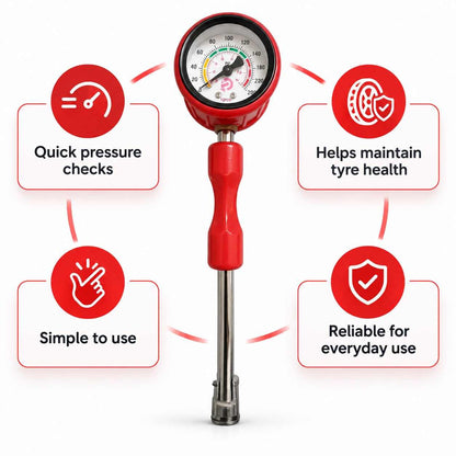Tyre Pressure Rod Gauge 0-200 PSI