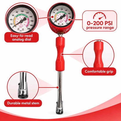 Tyre Pressure Rod Gauge 0-200 PSI